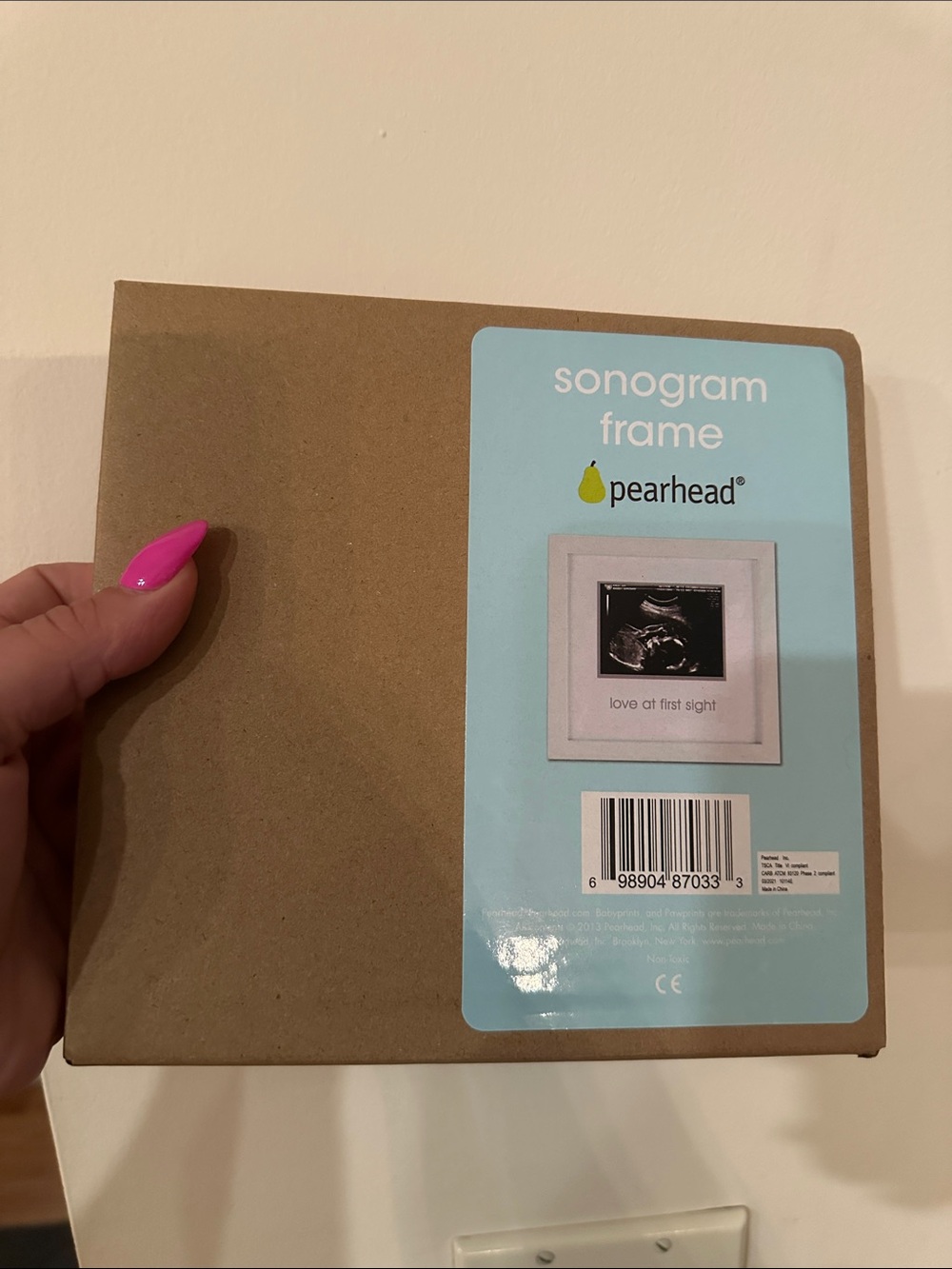 New- Pearhead Sonogram Frame (white)